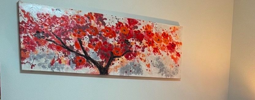 Abstract Floral Canvas Art
