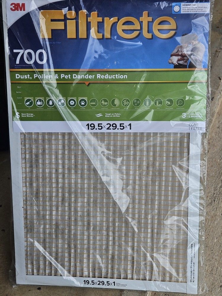 Filtrete 15.5x29.5x1 MPR 700 AC Furnace Air Filter