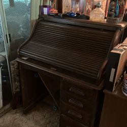 Antique Roll Top Desk