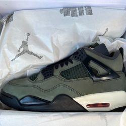 Size 10.5 - Undefeated x Air Jordan 4 Retro 2025 Green