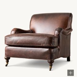 Restoration Hardware Barclay Leather Chair