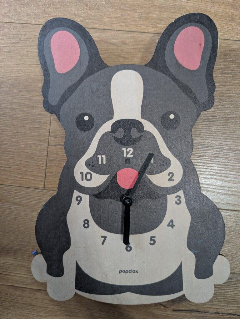 Popclox Frenchie Clock
