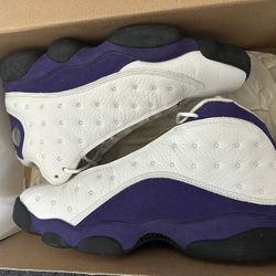 Air Jordan 13 White/court Purple Nike Sneakers