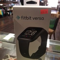 New. Unused. Available at RizTech Medina. Fitbit Versa. Heart Rate. Water resistant. Fitness. Music