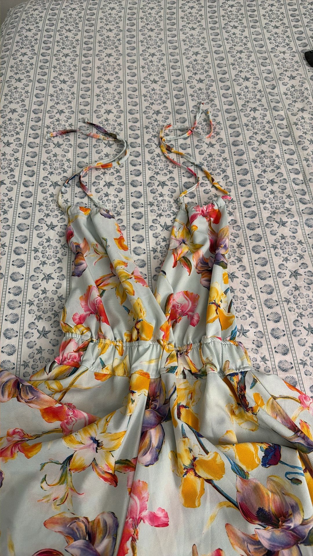 Flower Dress With Short