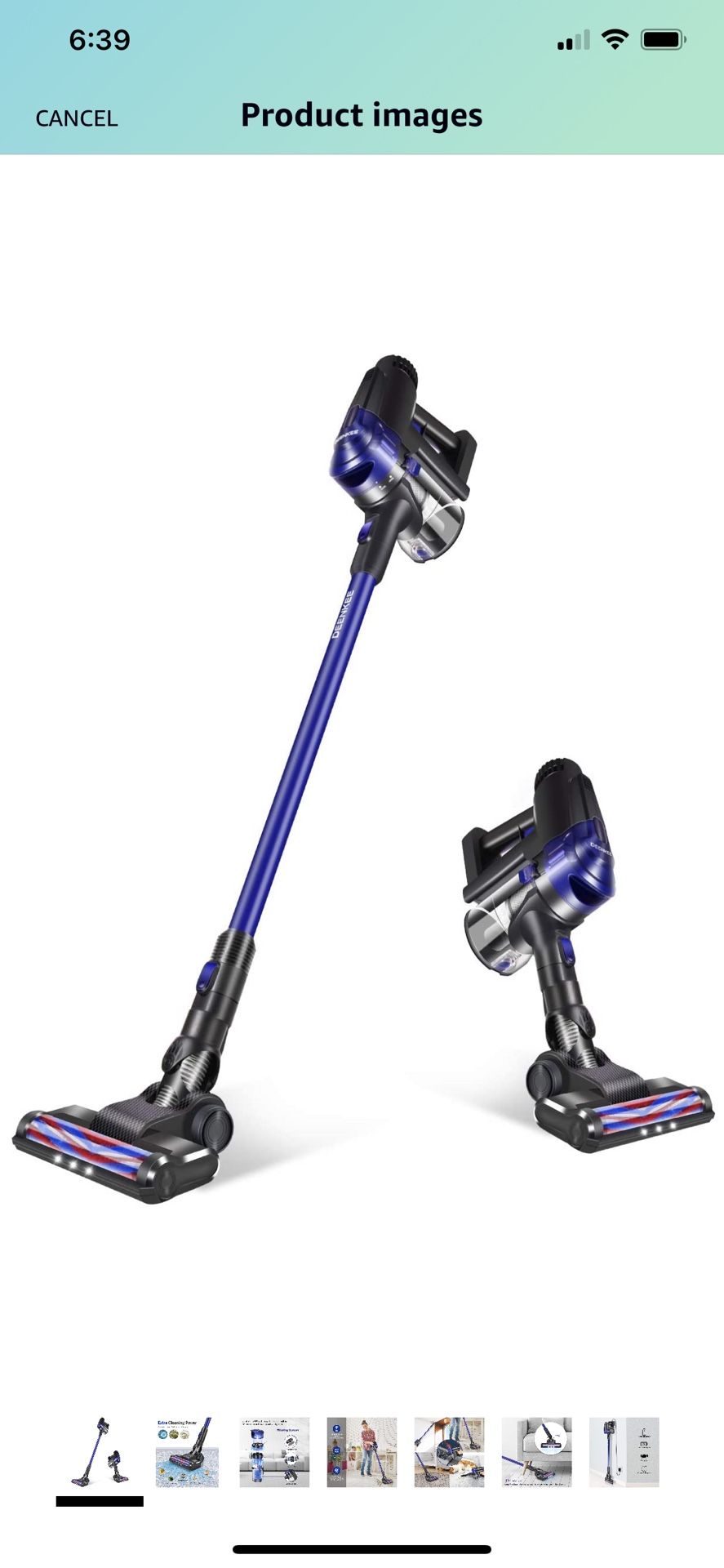 Cordless Vacuum Cleaner, 17Kpa Powerful Suction 200W Brushless Motor 2 in 1 Lightweight Stick Handheld Vacuum for Home Hard Floor Carpet Car Pet …