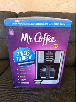Mr. Coffee 12-Cup Coffee Maker Rapid Brew System Programmable Coffee Maker