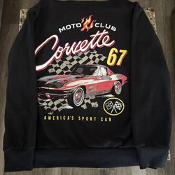Moto Club Corvette ’67 Racing Zip-Up Hoodie – America’s Sport Car 