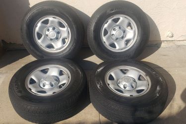 16" TOYOTA TACOMA 2005-2023 Factory OEM Silver Steel Rims & Tires 