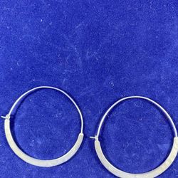 Silver Multi Layered Hoop Earrings