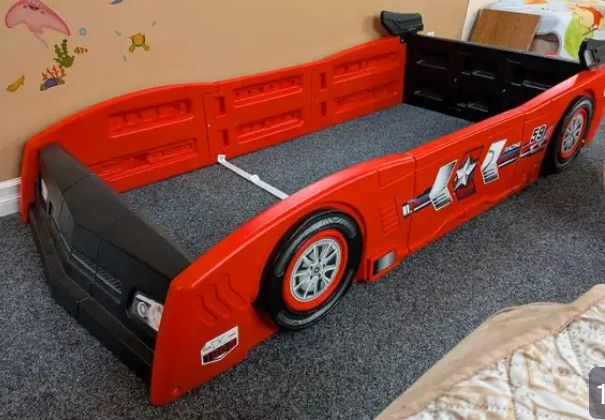 Grand Prix Race Car Toddler and Twin Bed
