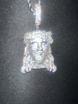 New Jesus pendant & chain 14K plated