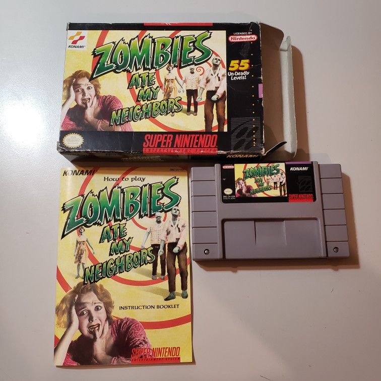 Zombies Ate My Neighbors SNES CIB