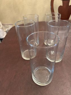 3 Cylinder Vases 7.5”