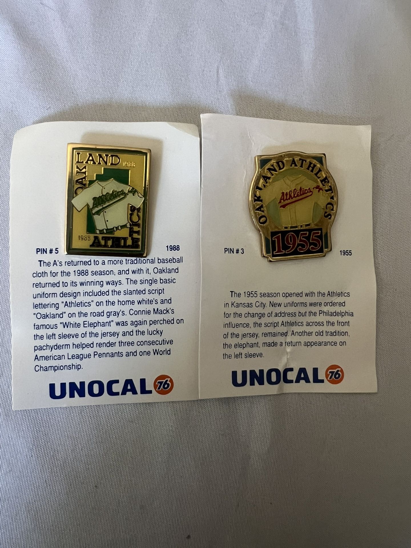 Oakland A’s Lapel Collectors Pins