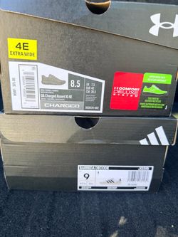 Adidas Barreda Decode Size 9 & Under Armour UA Charged Assert 10 4E Size 8.5 - MENS SHOES