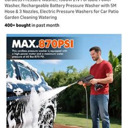 Cordless Pressure Washer