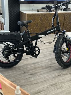 HEYBIKE Mars Folding Electric Fat Tire E-Bike w/ Rear Rack & Accessories