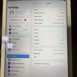 iPad Air 2 64 Gb No Scratches On The Screen 