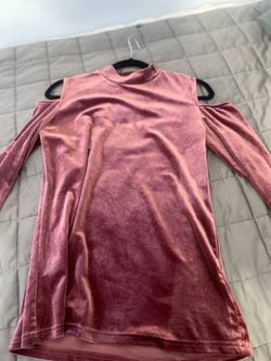 Velvet pink blouse size M
