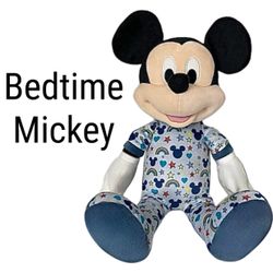 Rare Disney Bedtime Mickey Mouse 2022 Just Play Plush