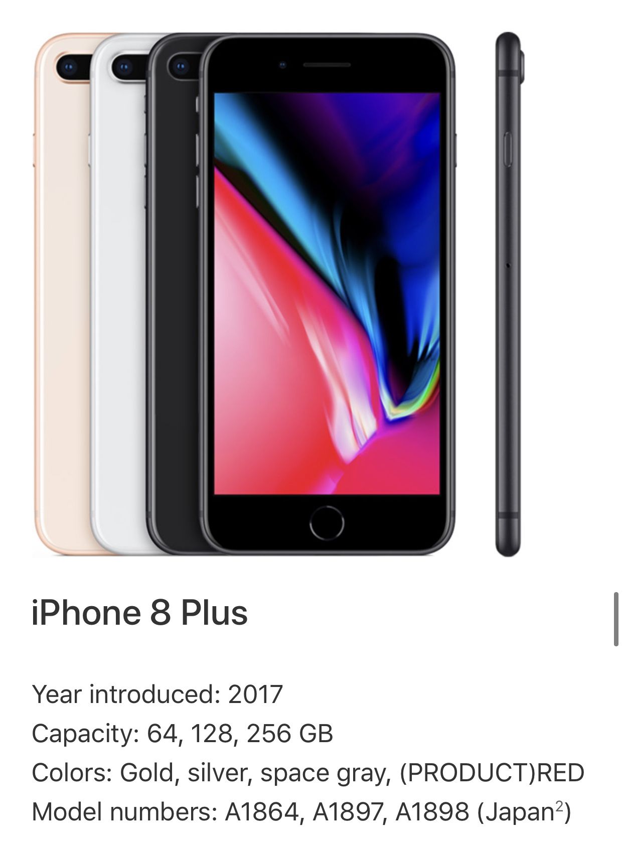 IPhone 8 Plus Unlocked Rose Gold 64 GB