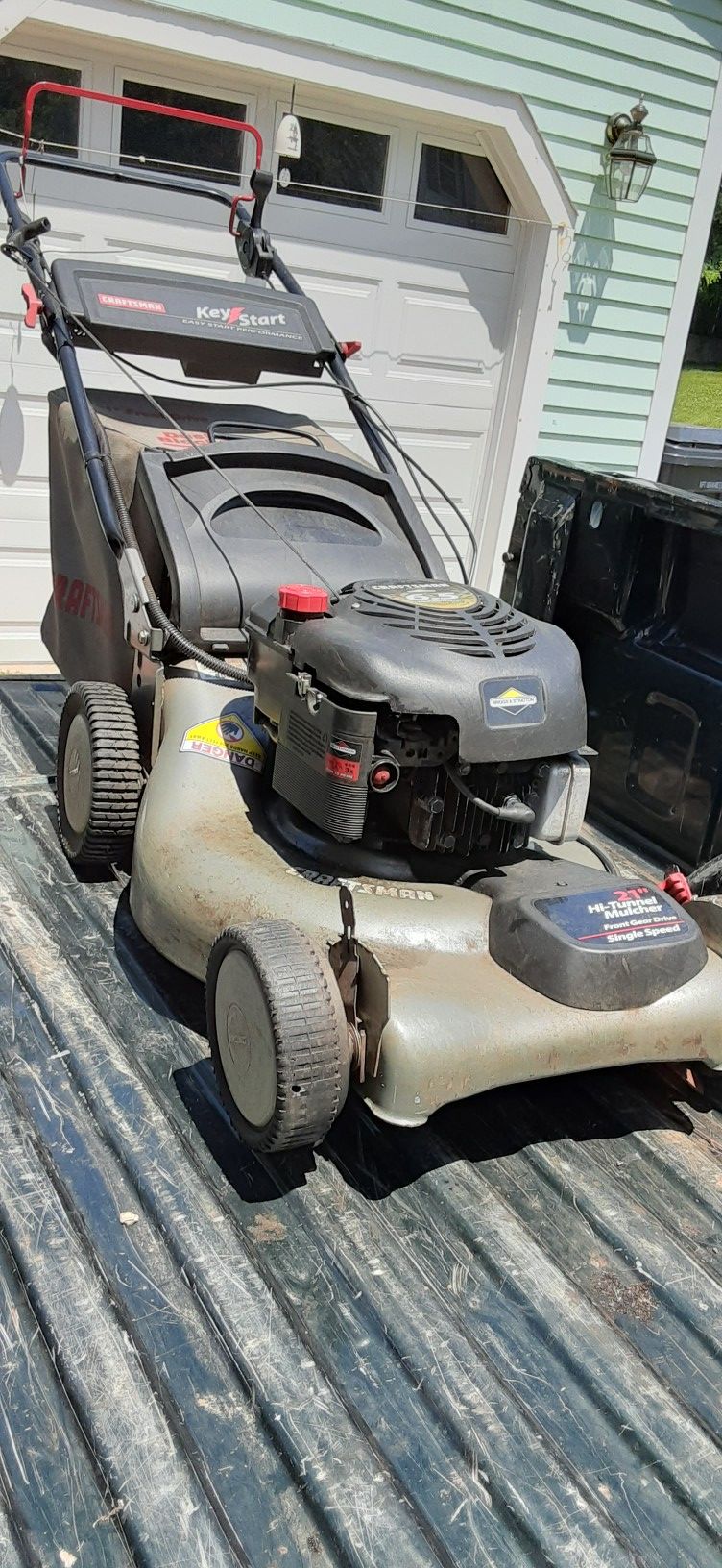 Deal of the century Craftsman lawn mower with a grass catcher