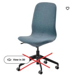 Ikea Modern Armless Seat Top Shell Needs A Rolling Base
