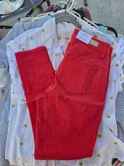 Womens Jeans/Pants, Red,  Skinny Girl