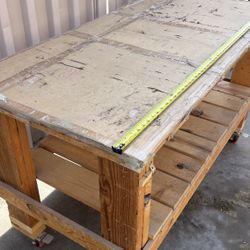 Heavy Duty Mobile Workbench - 58" x 27.5" - Ultra Smooth Roll