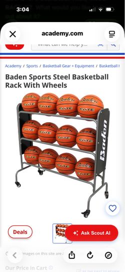 Free- Baden Sports Steel Basketball Rack