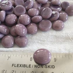 6.4 Pounds of Flat Sided Purple Glass Beads