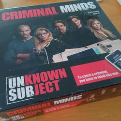 Criminal Minds Unknown Subject Boardgame Sealed