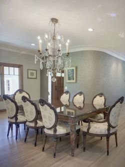 8 Dining Chairs! Designer