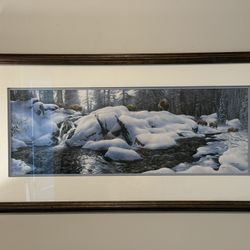 🦬 Stephen Lyman’s “High Creek Crossing” Signed And Framed Limited Edition Print 🦬 🖼️ 