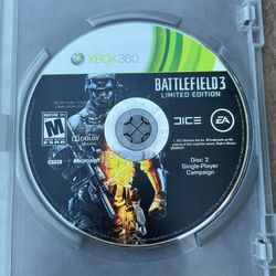 EUC Xbox 360 Battlefield 3 Limited Edition Video Game