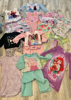 Girls Pajama Bundle - Frozen, Peppa Pig, Disney Princesses