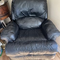 Black Leather Recliner