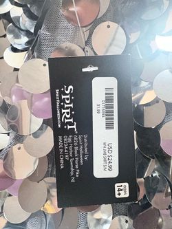 New Silver sequin mini skirt size S/M