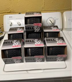 NEW Set of 7x Bell 20" x 2.125" BMX Bicycle Tire Fits Replaces Sizes 1.75" - 2.125" bike bicycles AirGuard Max