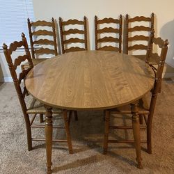 Dining Table Deal！$100 with 6 chairs and a table!