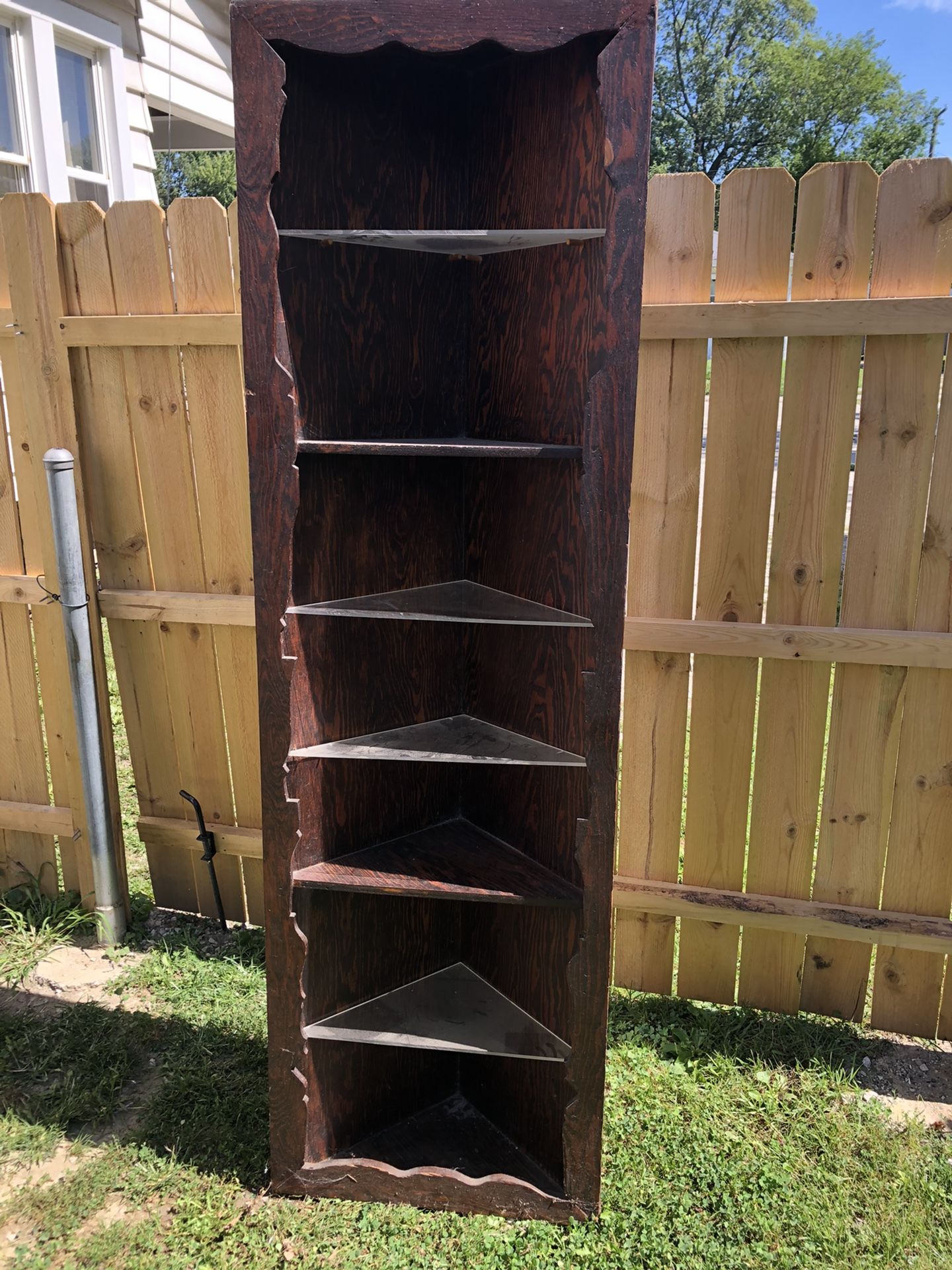 Corner Wood Shelf