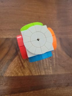 Complex Puzzle Cube With Spinning Sides