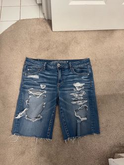 American Eagle Denim Stretch Shorts Size 14