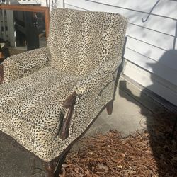 Spotless, Vintage, Leopard Print Chair