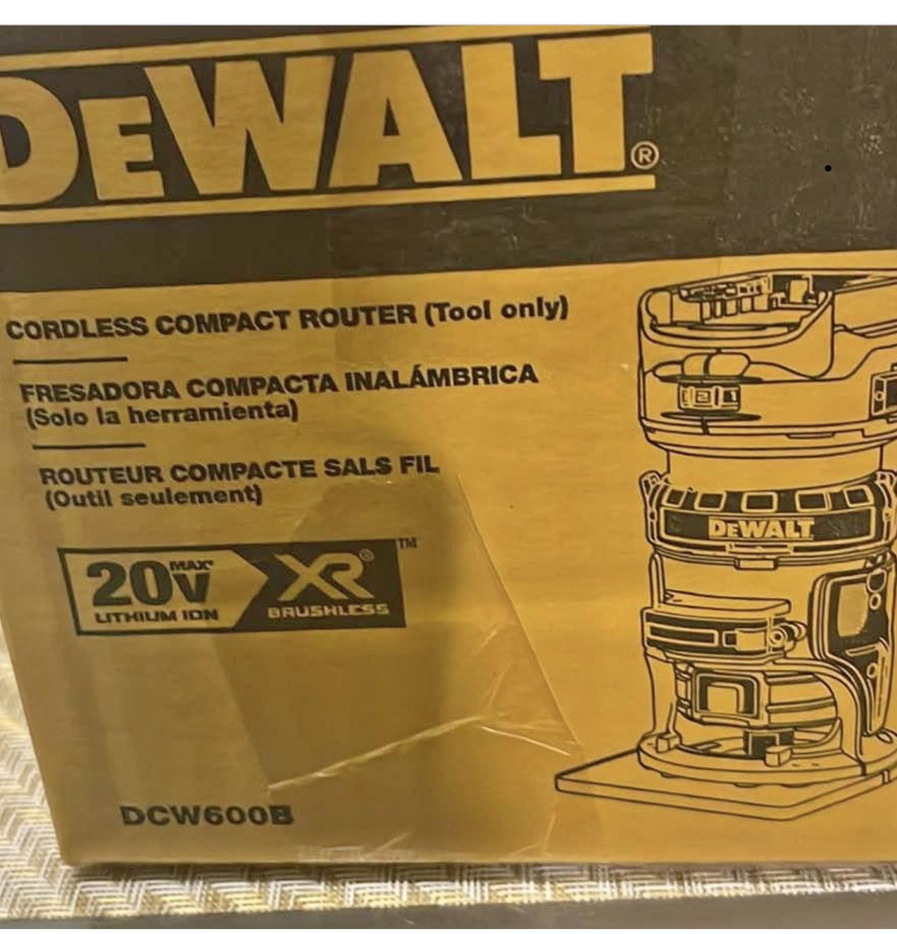 CORDLESS COMPACT ROUTER (Tool only) FRESADORA COMPACT INALÁMBRICA (Solo la herramienta) ROUTEUR COMPACTE SALS FIL (Outil seulement) 20% LITHILIM ION B