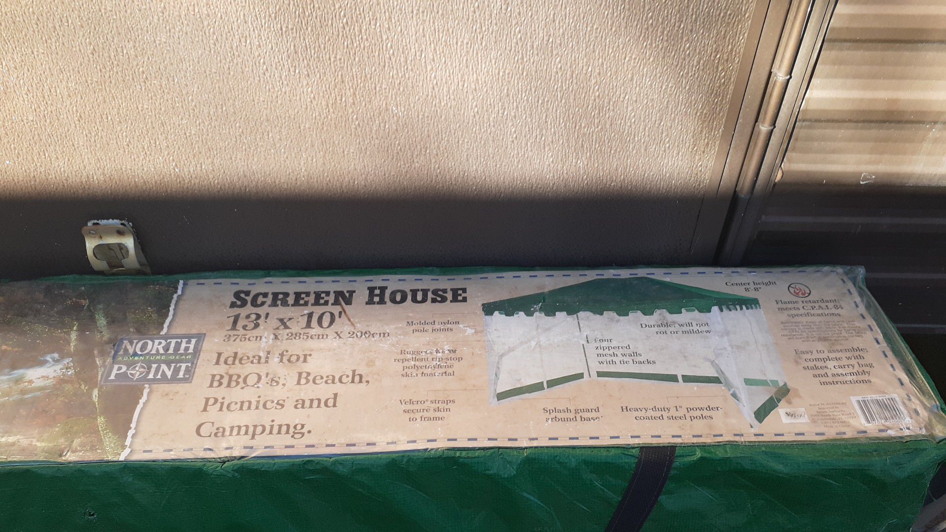 Screen house 13 by 10 never put up price on box $99.99