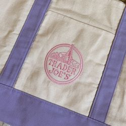 Trader Joe’s Large Lavender Tote Bag