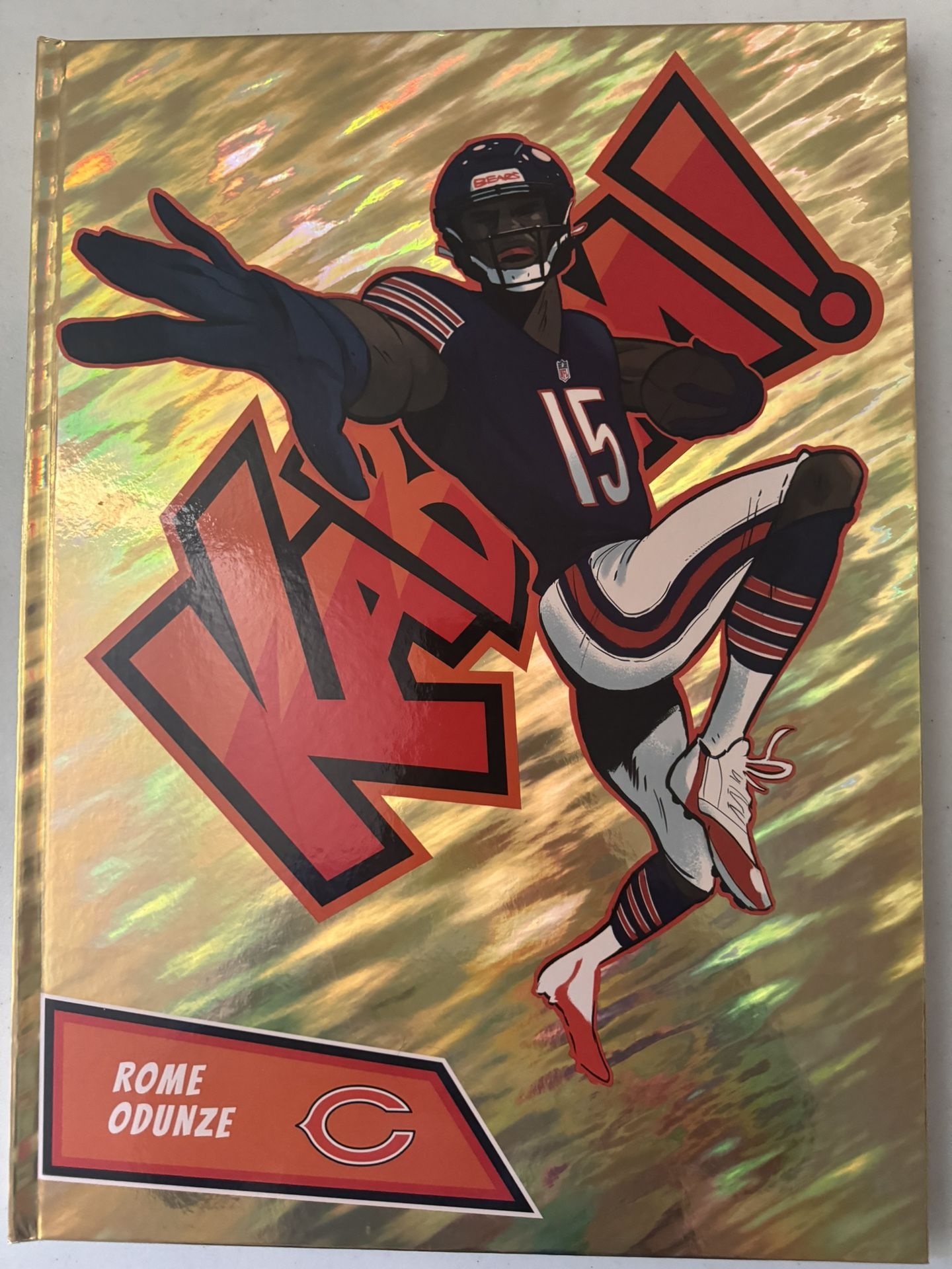 2024 Panini Absolute Football Holiday KABOOM! Gold Calendar Empty Rome Odunze