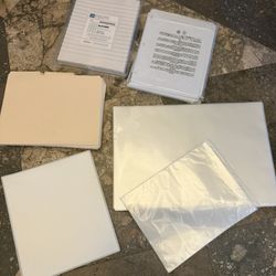 Office Bundle (labels, Binder, Laminator Sheets, File Folders